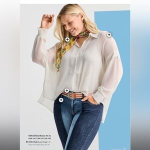 CAbi Abbey Blouse XS